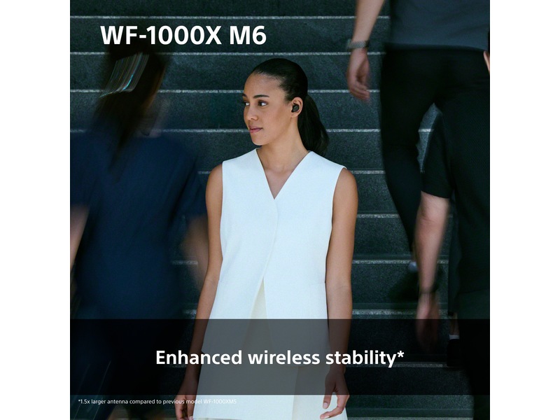 Sony WF-1000XM6 trådlösa öronproppar med brusreducering (svart) In-ear hörlurar