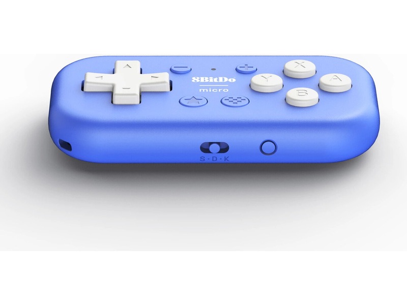 8BitDo Micro Bluetooth-spelkontroll (blå) Tillbehör till spelkonsoler