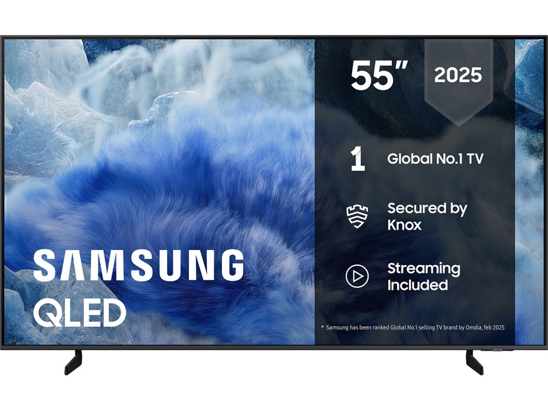 Samsung 55" Q8FA QLED 4K smart-TV (2025) + soundbar 50 - 59 tums TV