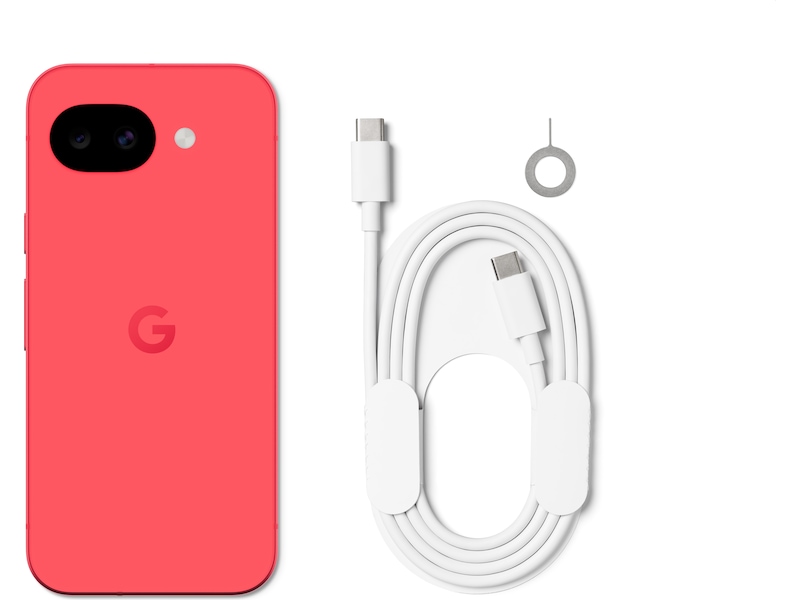 Google Pixel 10a 128GB (berry) + silikonskal + Buds 2a Mobiltelefoner