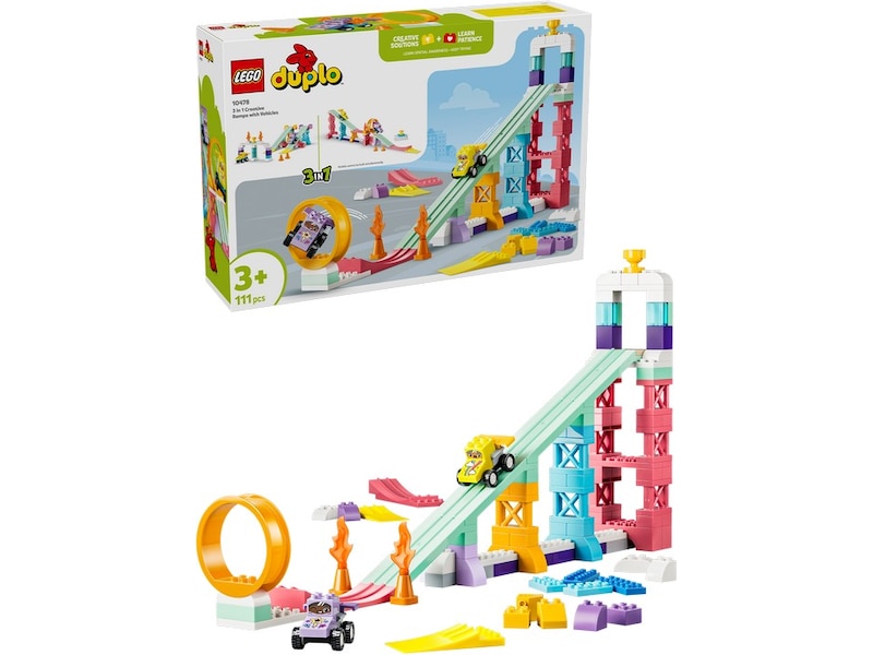 LEGO DUPLO Town 3-i-1 Kreativa ramper med bilar 10478 LEGO