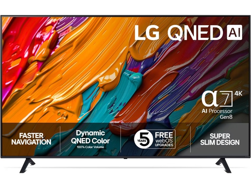 LG 75'' QNED7E AI 4k 75QNED7EA6B (2025) + soundbar 20 - 49 tums TV