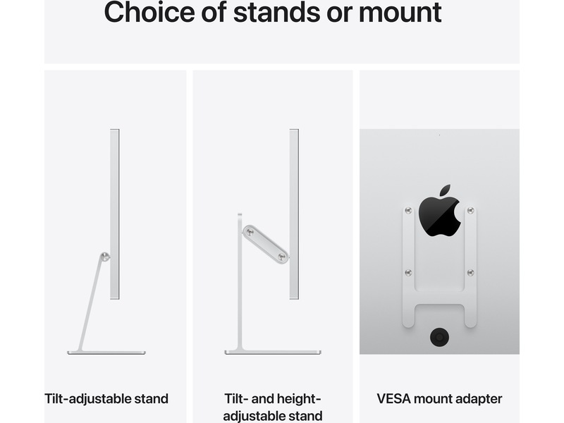 Apple Studio Display (2026) Standardglas - stativ med vinkeljustering Bildskärmar