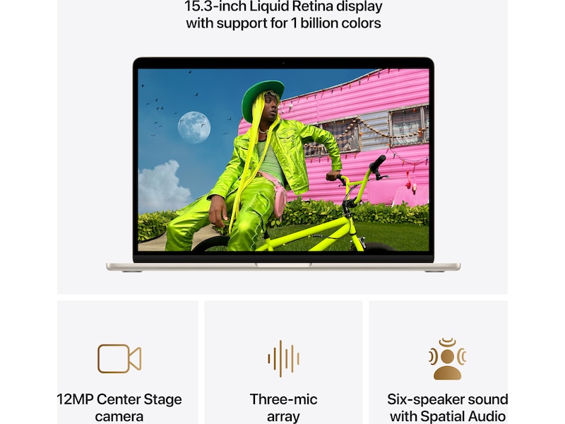 MacBook Air 15" M5 (2026) 512GB (stjärnglans) Datorer - Bärbara / laptop