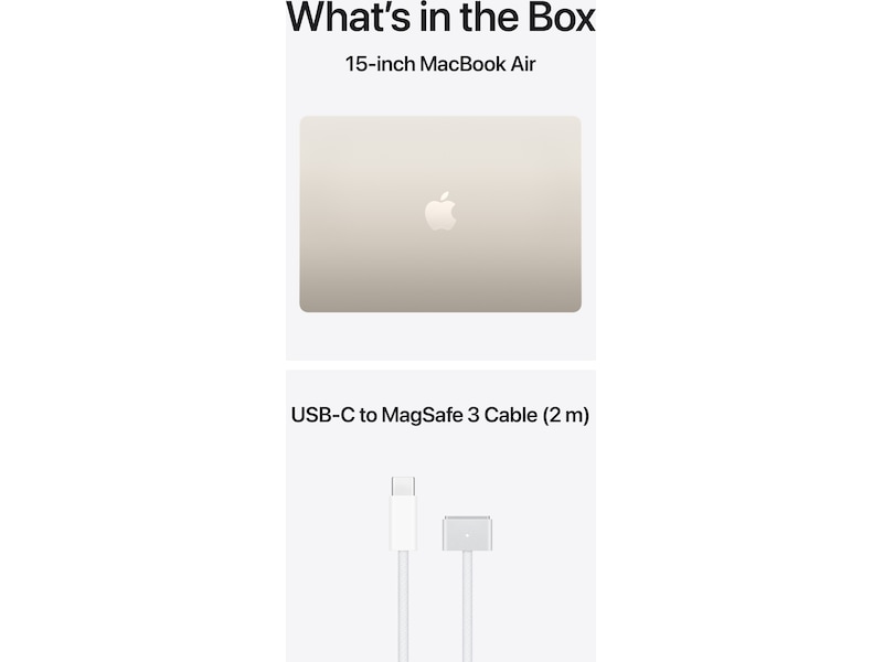 MacBook Air 15" M5 (2026) 512GB (stjärnglans) Datorer - Bärbara / laptop