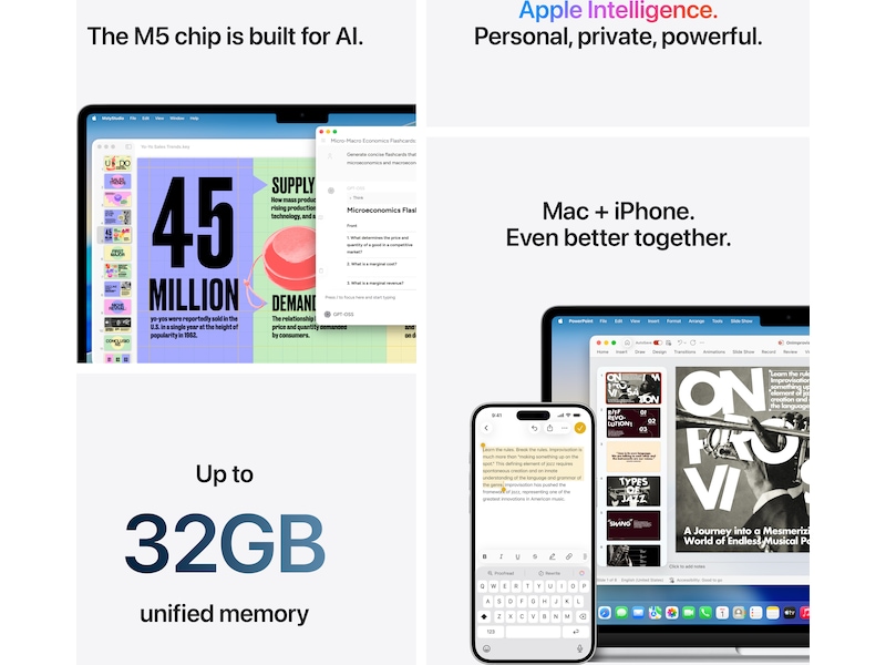 MacBook Air 13" M5 (2026) 1TB (midnatt) Datorer - Bärbara / laptop