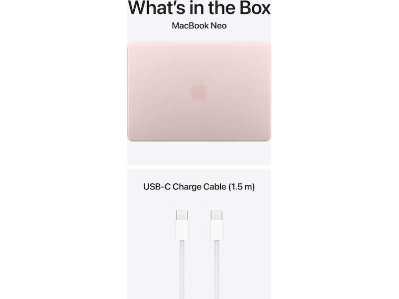 MacBook Neo 13" A18 Pro (2026) 256GB (svag rosa) Datorer - Bärbara / laptop