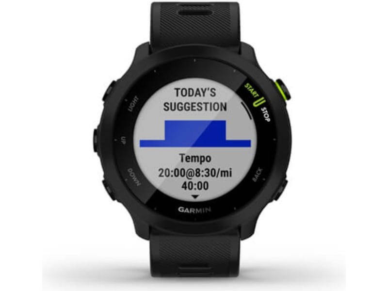 Garmin Forerunner 55 42mm GPS (svart) -B-Grade Demo watches