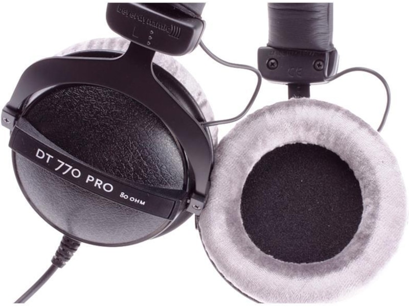 Beyerdynamic DT770 Pro 80 hörlurar med sladd, Over-Ear (svart) Hörlurar