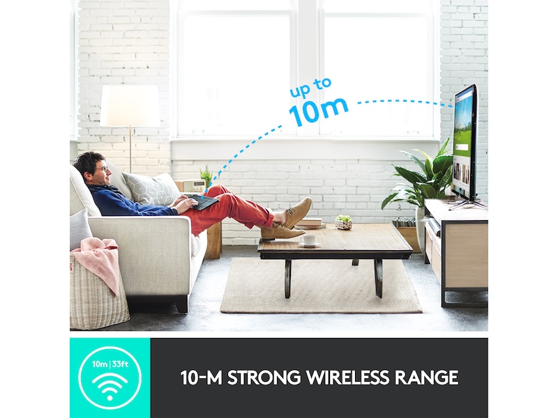 Logitech K400 Plus Tangentbord Mörkgrå Tangentbord