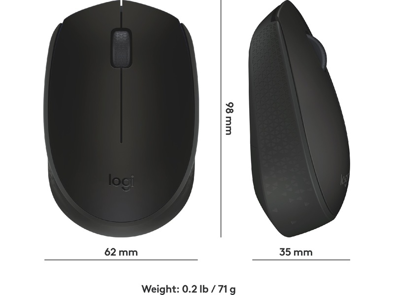 Logitech B170 Trådlös Mus Svart Mus
