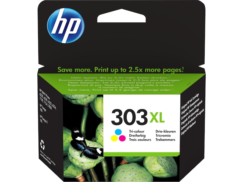 HP Bläck 303XL High Yield Tri-Color Bläckpatron