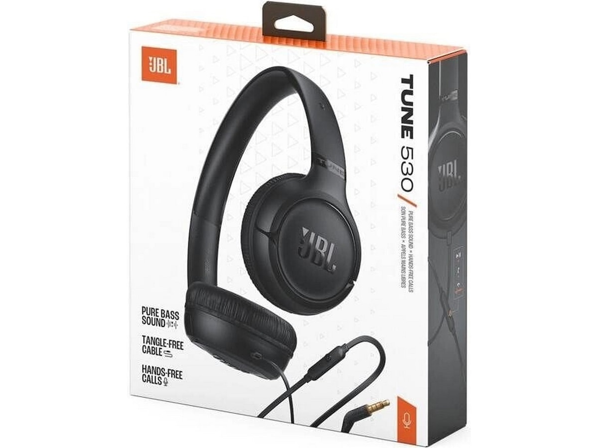 JBL Tune 530 Hörlurar, On-Ear (svart) Hörlurar