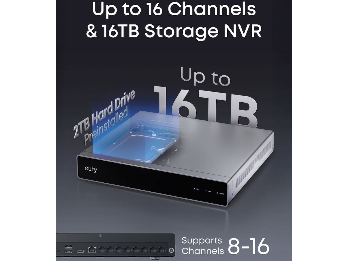 Eufy NVR Security System S4 övervakningssystem Övervakningskamera