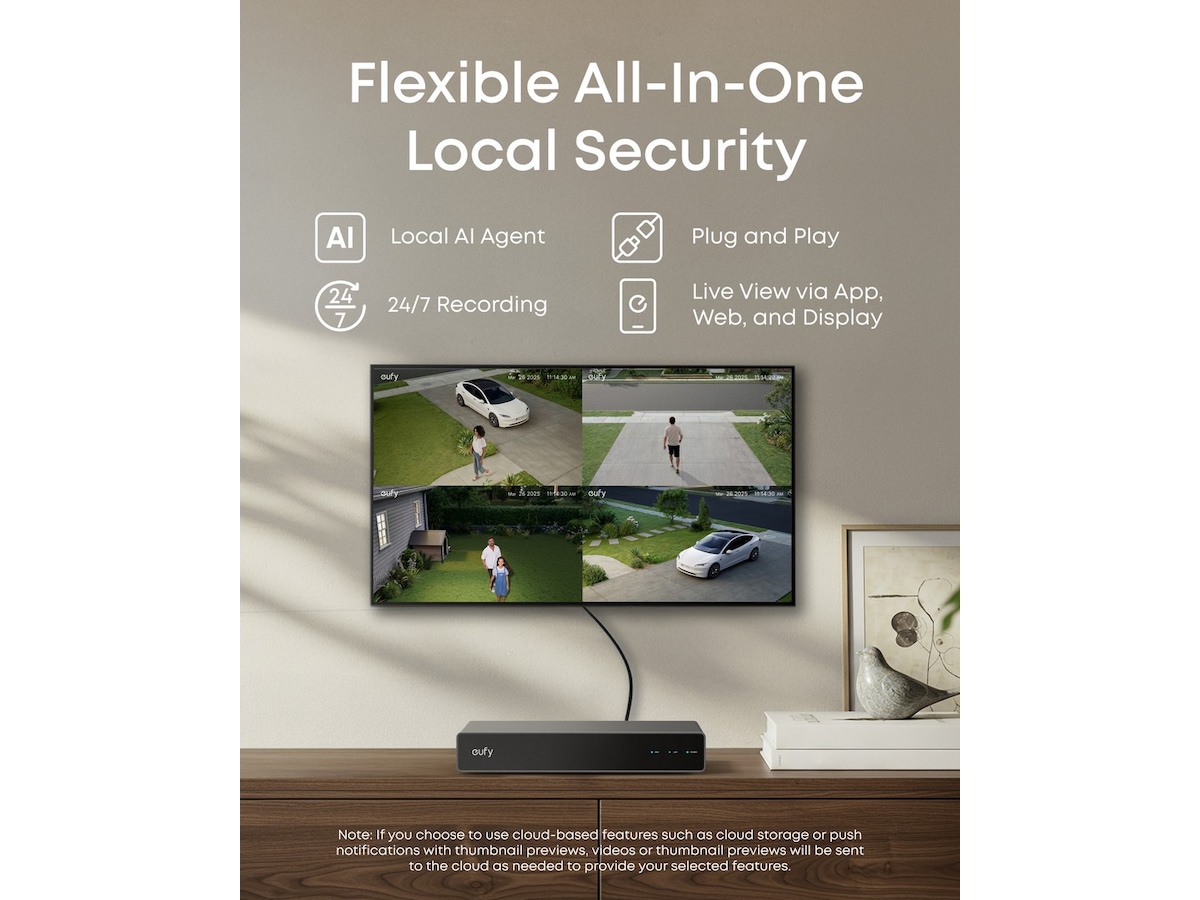 Eufy NVR Security System S4 övervakningskamera (4 kameror) Övervakningskamera