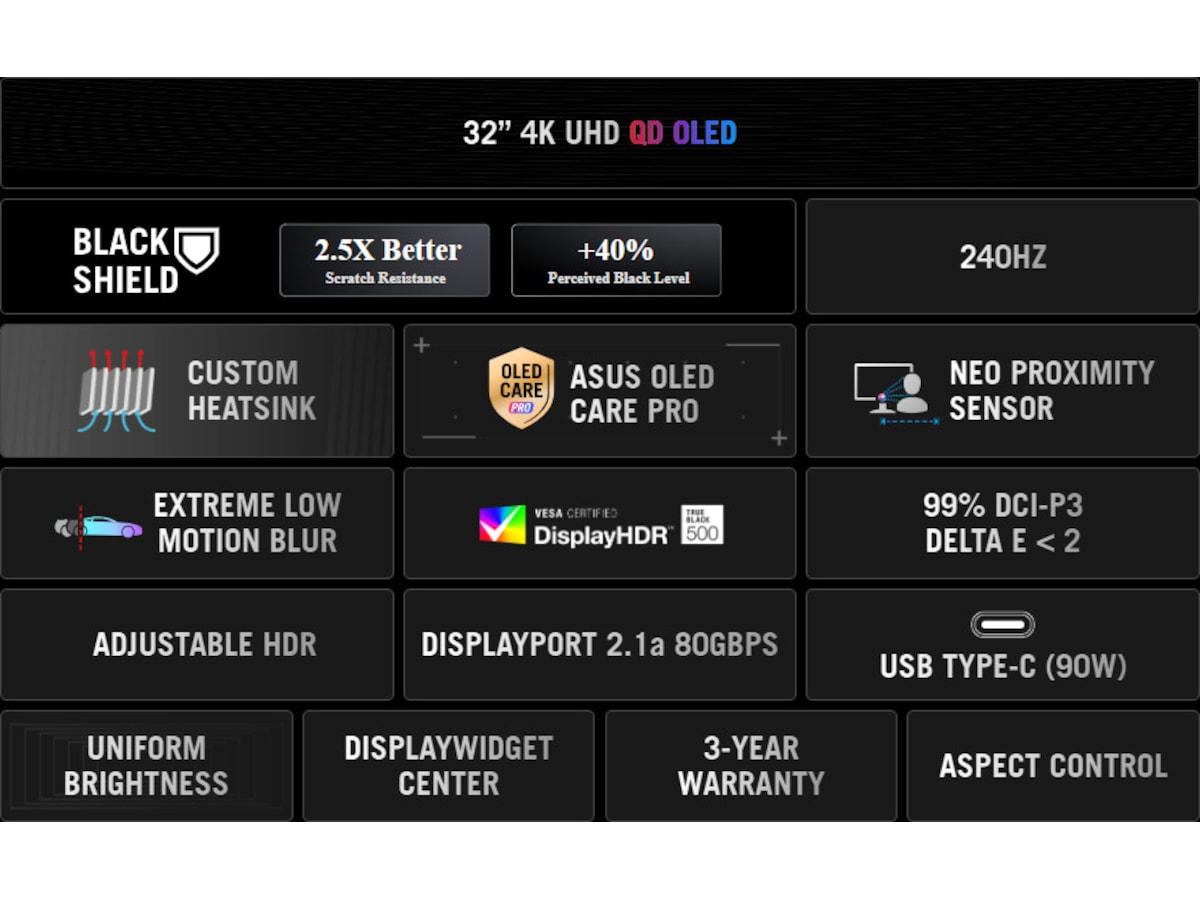 ASUS 32" 4K gamingskärm ROG Swift PG32UCDM3 Gamingskärmar