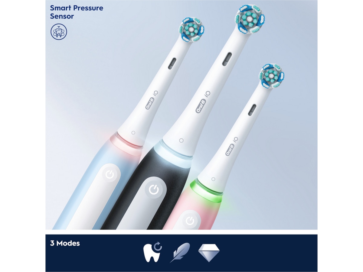 Oral-B iO 3 Elektriske tandborster 2pk (svart & blå) Eltandborste