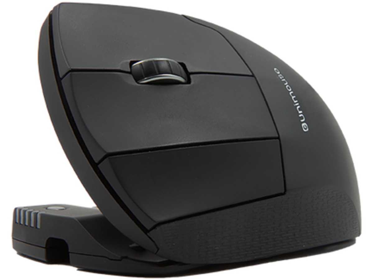 Contour Unimouse vänster trådlös mus (svart) Ergonomi