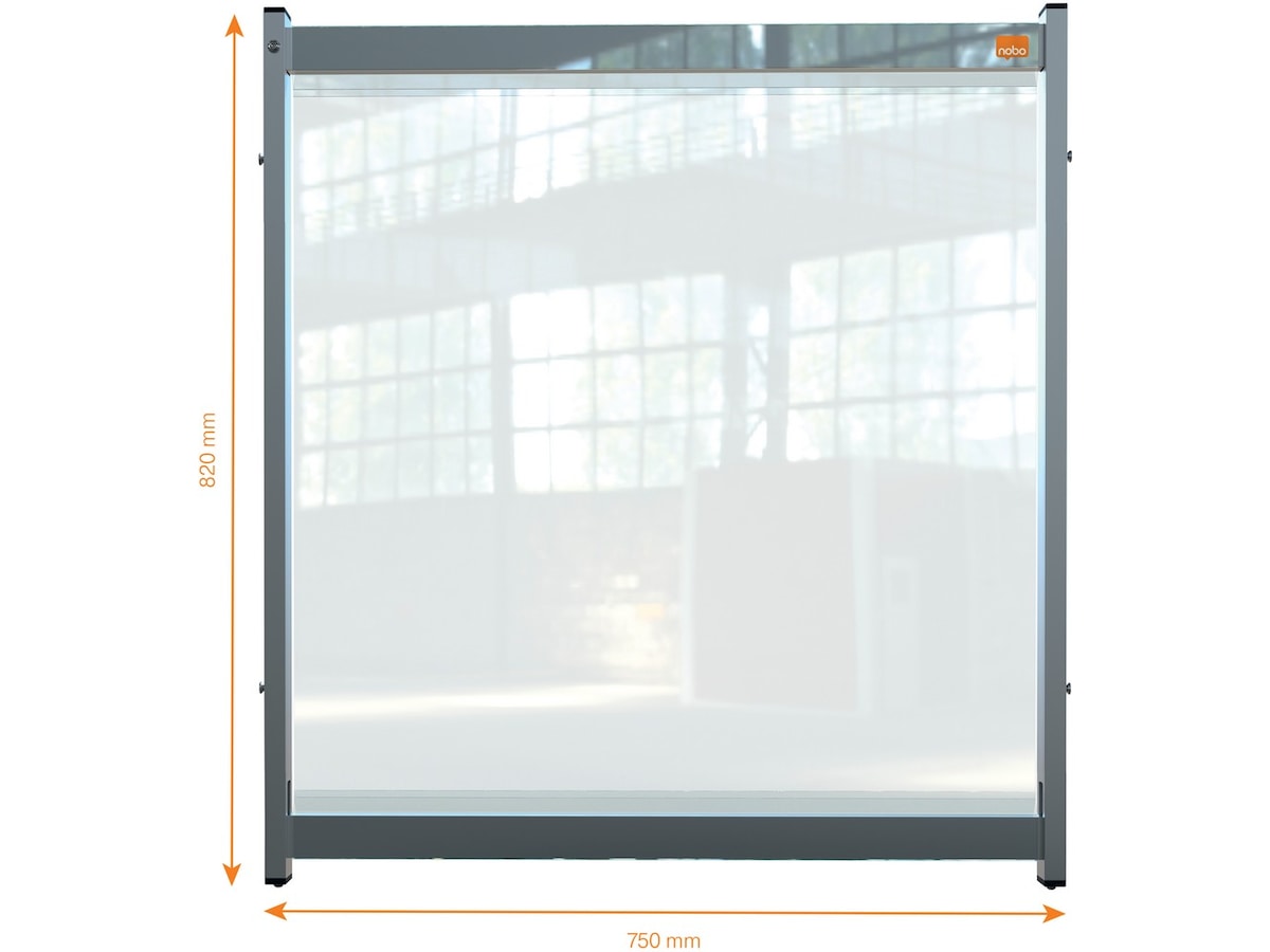 Nobo bordskärm modul Premium Plus - 75x82cm Tillbehör till arbetsstationer och kontorsbås