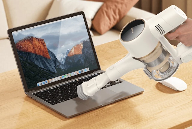 Bøyelig børste for fleksibel rengjøring.