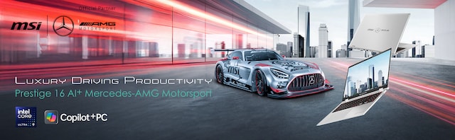 MSI Prestige 16 AI+ AMG 16" laptop MSI Prestige 16 AI+ AMG 16" laptop