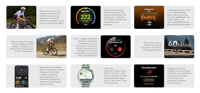 Avancerad funktion för cykelmätning med simulerad cykeleffekt Avancerad funktion för cykelmätning med simulerad cykeleffekt