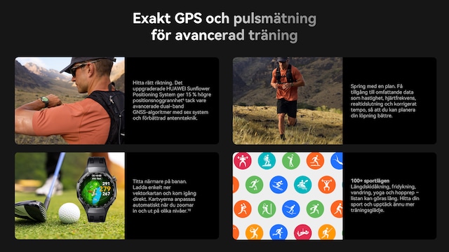 Exakt GPS och pulsmätning för avancerad träning
