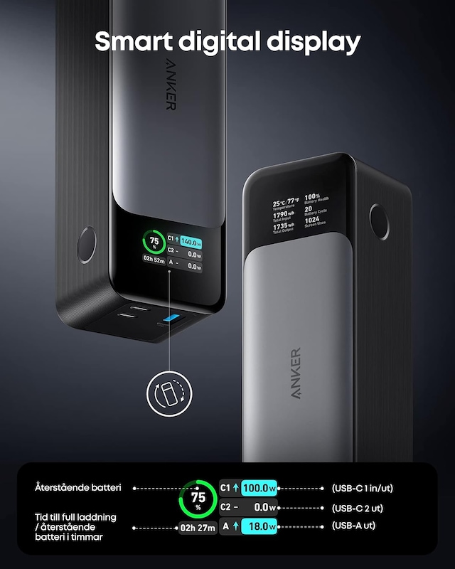 Anker 737 GaNPrime Powerbank Anker 737 GaNPrime Powerbank