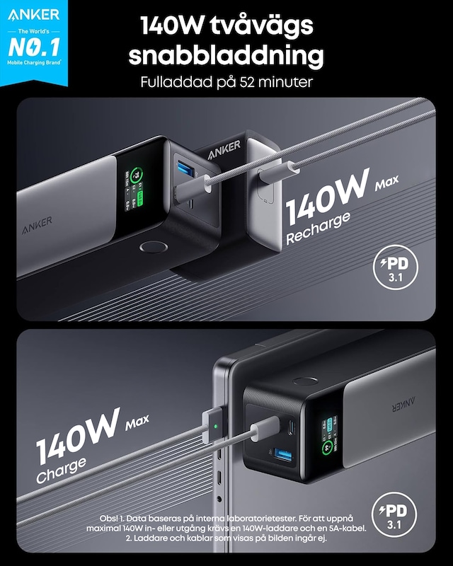 Anker 737 GaNPrime Powerbank Anker 737 GaNPrime Powerbank