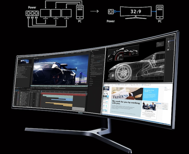 Samsung 49" QLED Curved FreeSync C49HG90