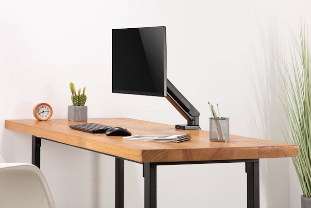 Kontorsskrivbord med monitorarm Kontorsskrivbord med monitorarm