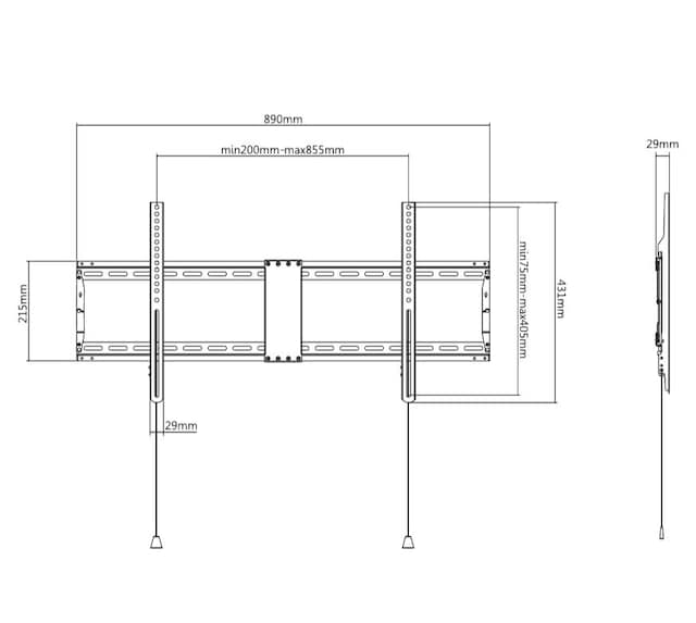 strektegning med mål