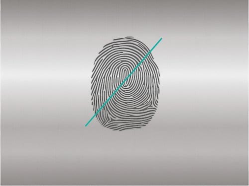 Blank och fri från fingeravtryck