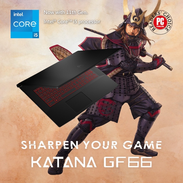 MSI Katana GF66 gaminglaptop MSI Katana GF66 gaminglaptop