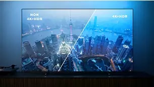 Verklighetstrogen HDR-bild. PHILIPS 4K UHD-TV. Verklighetstrogen HDR-bild. PHILIPS 4K UHD-TV.