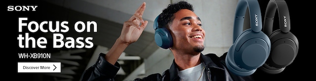 Sony WH-XB910N trådlösa hörlurar - Blå Sony WH-XB910N trådlösa hörlurar - Blå