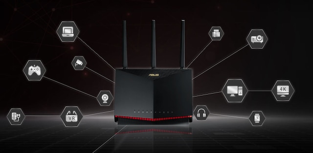 ASUS RT-AX86S spelrouter ASUS RT-AX86S spelrouter