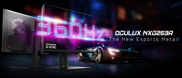 MSI 25" gaming monitor Oculux NXG253R MSI 25" gaming monitor Oculux NXG253R