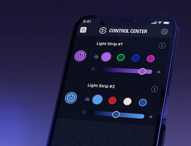 Ljus Strip finjustering Ljus Strip finjustering