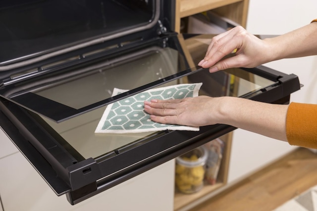 Avtakbar glassdør Avtakbar glassdør