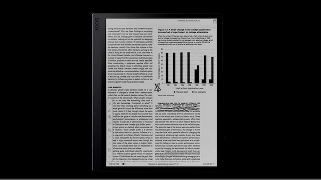 Kristallklar ePaper-skärm