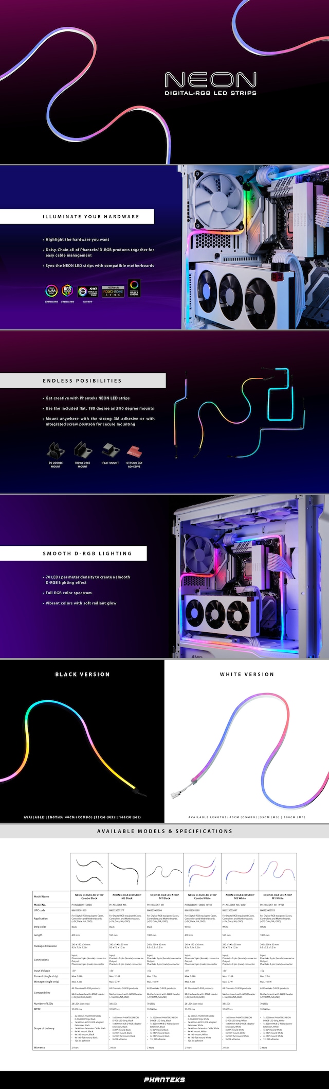 Phanteks Neon Digital RGB LED