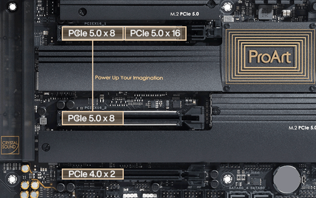 PCIe 5.0 expansionsplatser PCIe 5.0 expansionsplatser