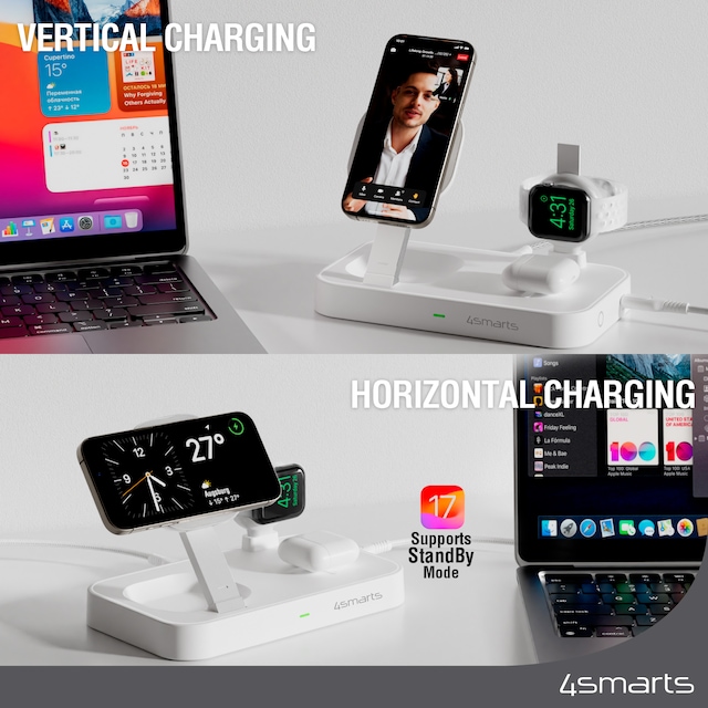 FLEXIBLE CHARGING IN LANDSCAPE AND PORTRAIT FORMAT